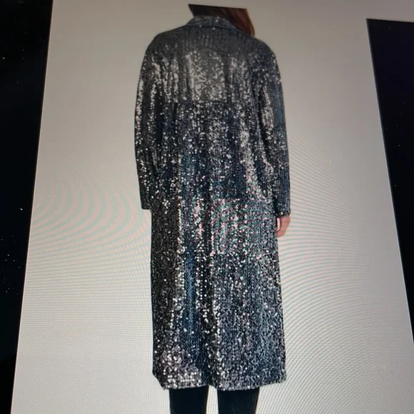 NEW BB DAKOTA STEVE MADDEN HAT TRICK SEQUIN DUSTER - Picture 4 of 9